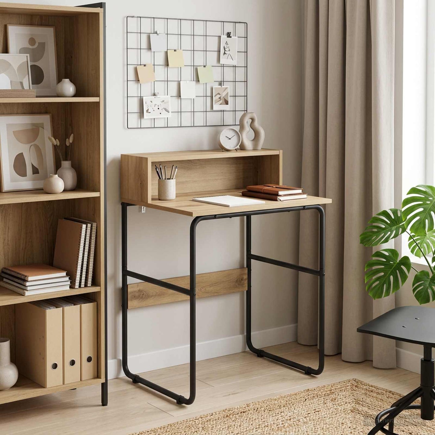 Skrivebord med opbevaring Artisan-eg 60 x 50 x 91 cm
