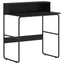 Skrivebord med opbevaring Sort eg 80 x 50 x 91 cm