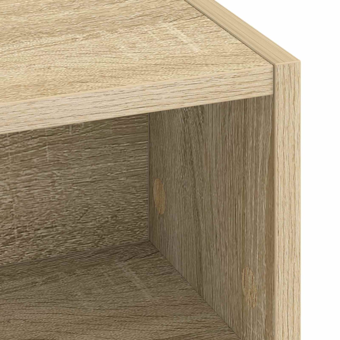Skrivebord med opbevaring Sonoma-eg 80 x 50 x 91 cm