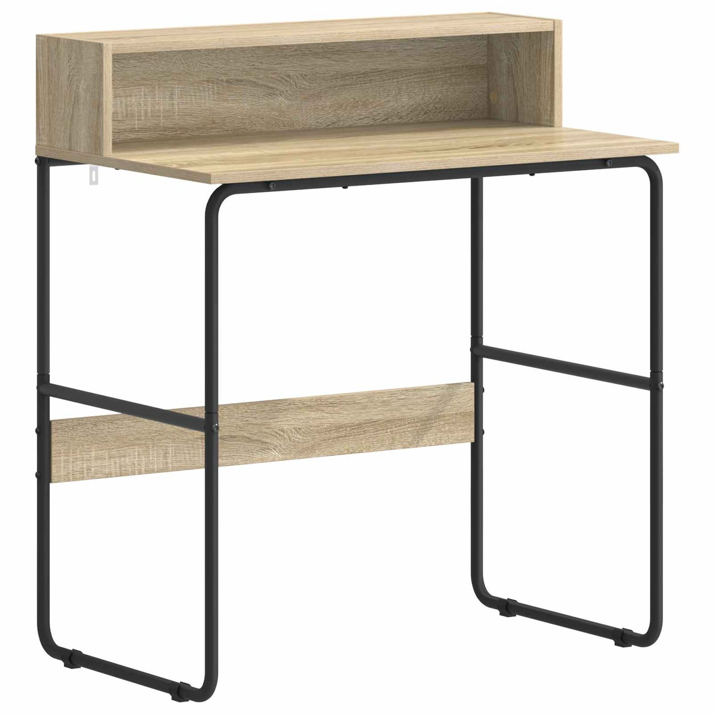 Skrivebord med opbevaring Sonoma-eg 80 x 50 x 91 cm