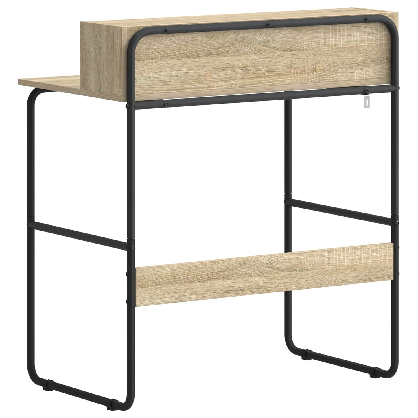 Skrivebord med opbevaring Sonoma-eg 80 x 50 x 91 cm