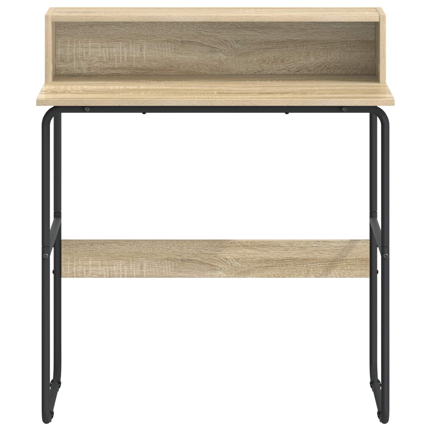 Skrivebord med opbevaring Sonoma-eg 80 x 50 x 91 cm
