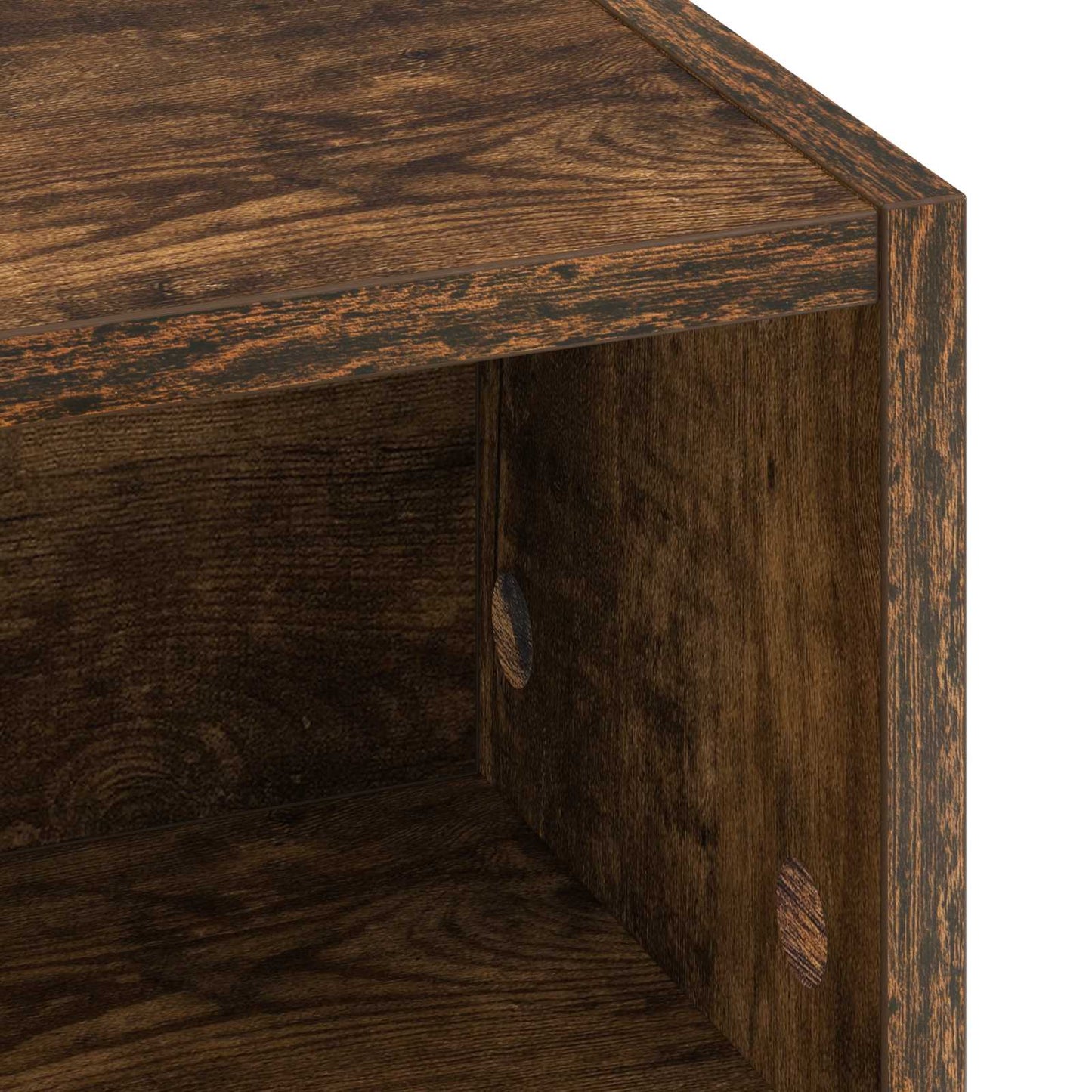 Skrivebord med opbevaring Røget eg 80 x 50 x 91 cm