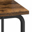 Skrivebord med opbevaring Røget eg 80 x 50 x 91 cm
