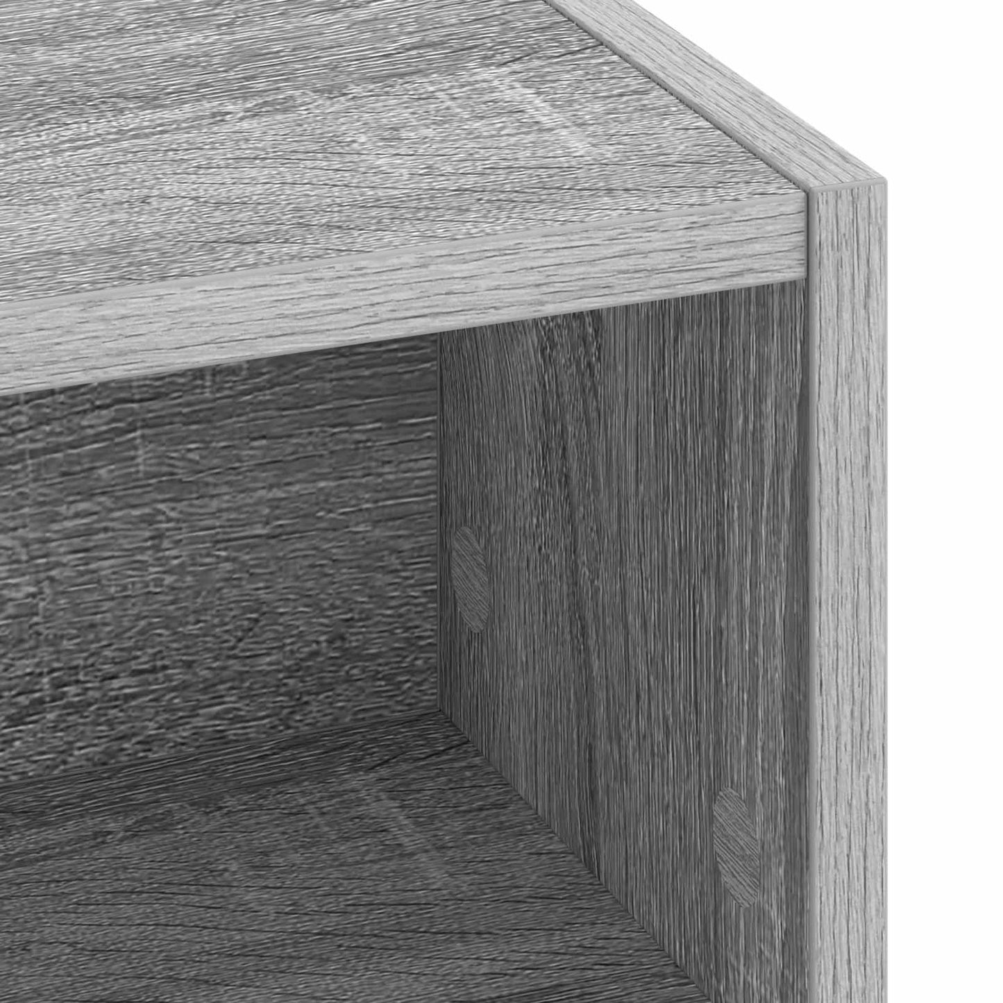 Skrivebord med opbevaring Grå Sonoma 80 x 50 x 91 cm