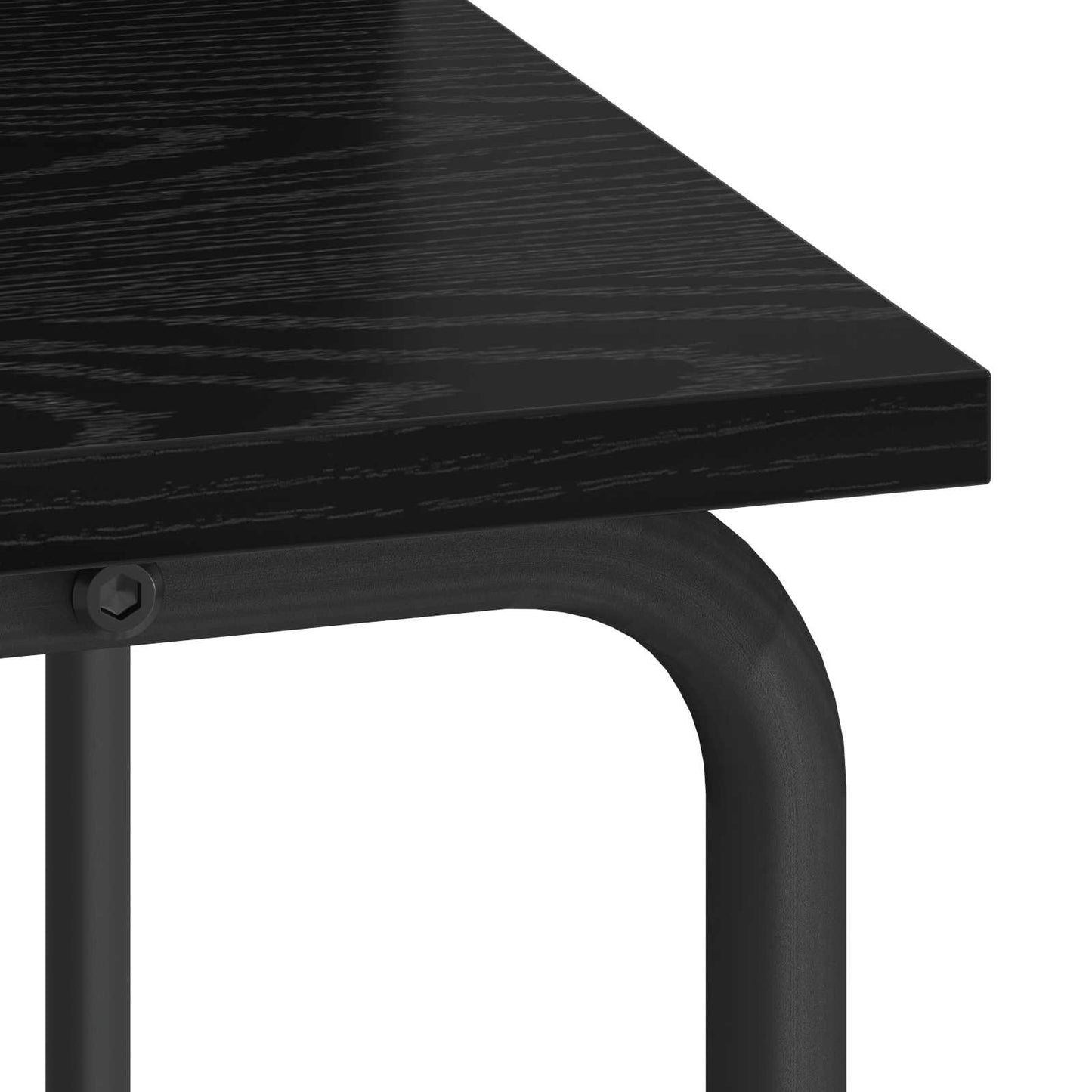 Skrivebord med opbevaring Sort eg 100 x 50 x 91 cm