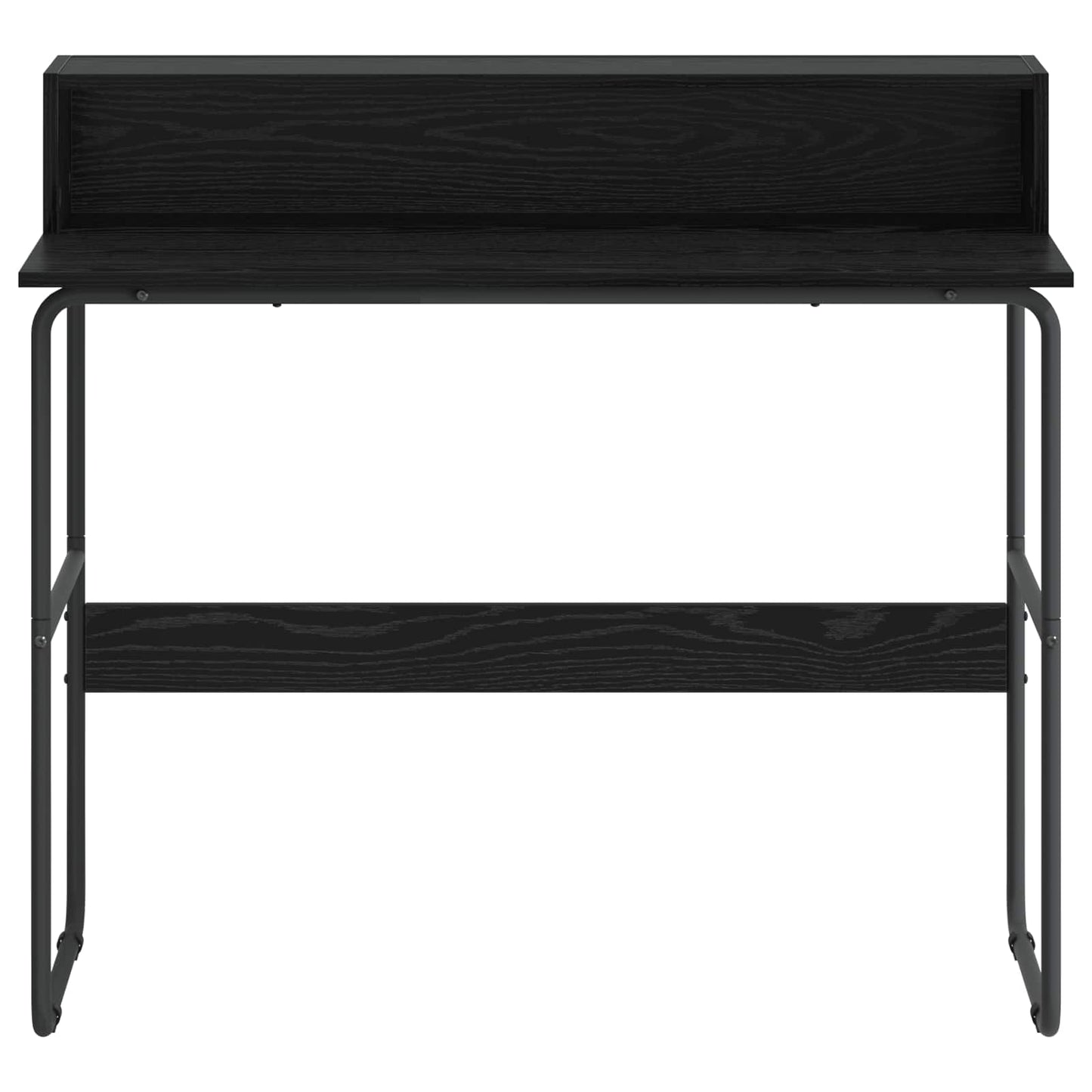 Skrivebord med opbevaring Sort eg 100 x 50 x 91 cm