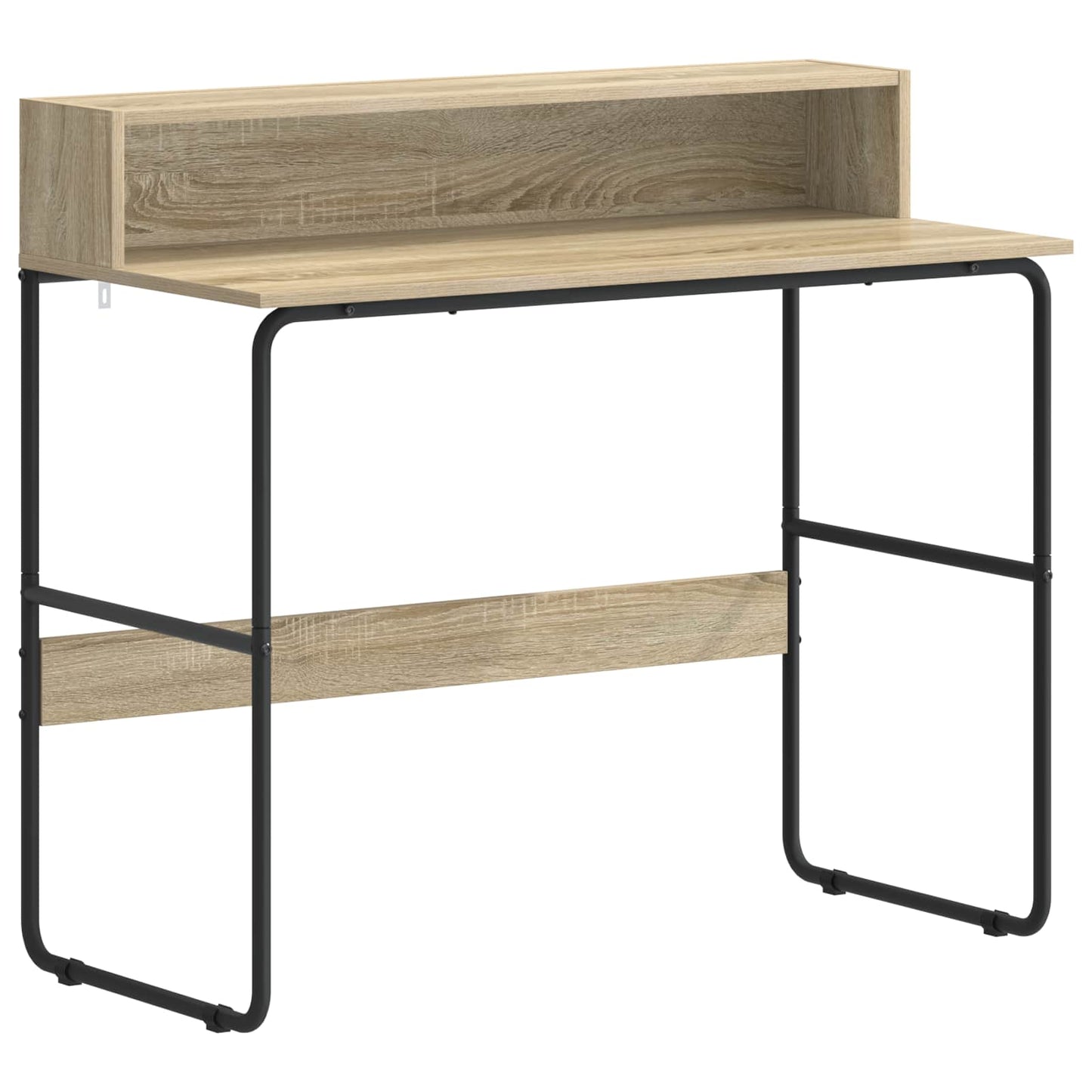 Skrivebord med opbevaring Sonoma-eg 100 x 50 x 91 cm