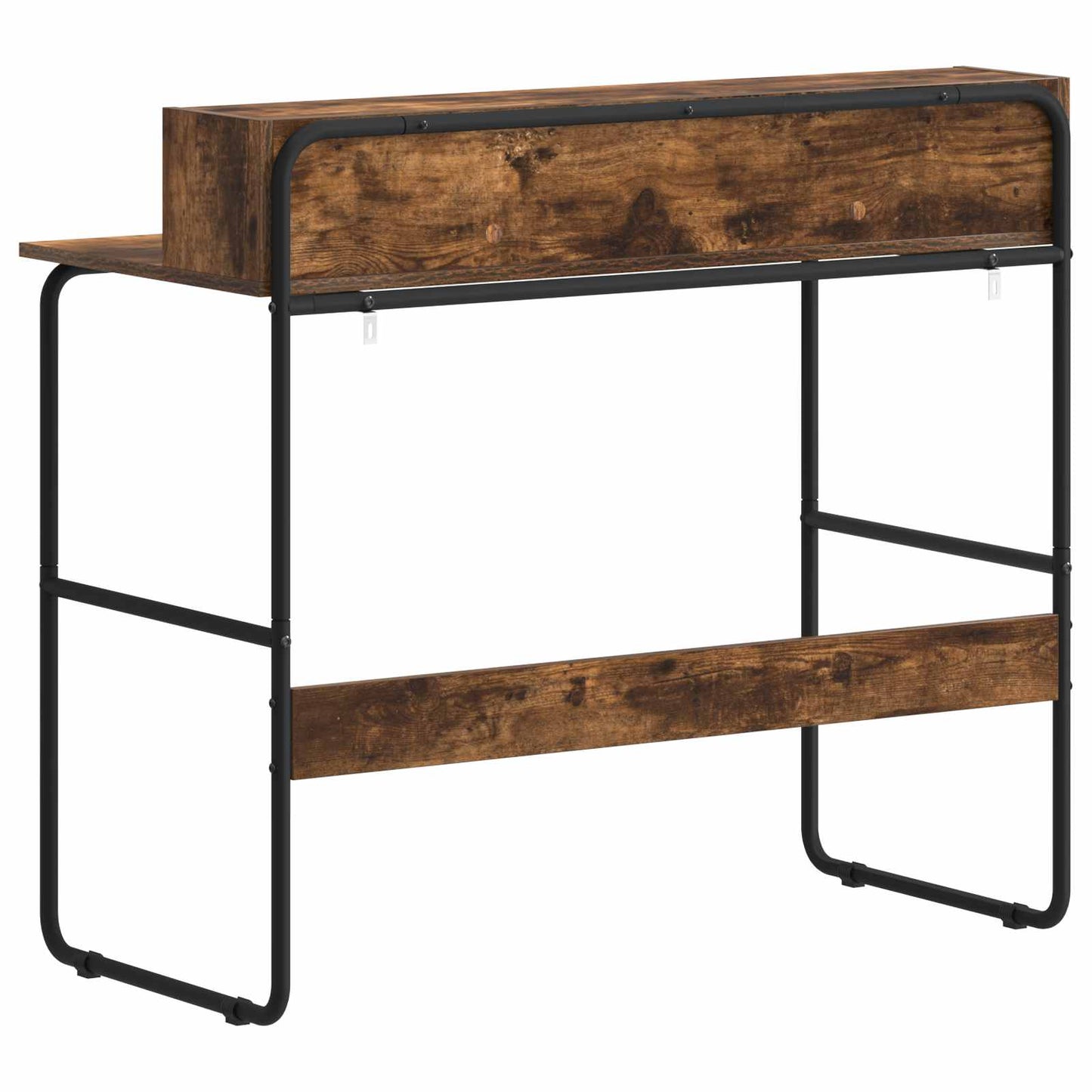 Skrivebord med opbevaring Røget eg 100 x 50 x 91 cm