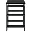 Skrivebord med opbevaring Sort eg 113,5 x 52 x 75,5 cm