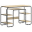 Skrivebord med opbevaring Sonoma-eg 113,5 x 52 x 75,5 cm