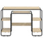 Skrivebord med opbevaring Sonoma-eg 113,5 x 52 x 75,5 cm