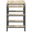 Skrivebord med opbevaring Sonoma-eg 113,5 x 52 x 75,5 cm