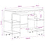 Skrivebord med opbevaring Sonoma-eg 113,5 x 52 x 75,5 cm
