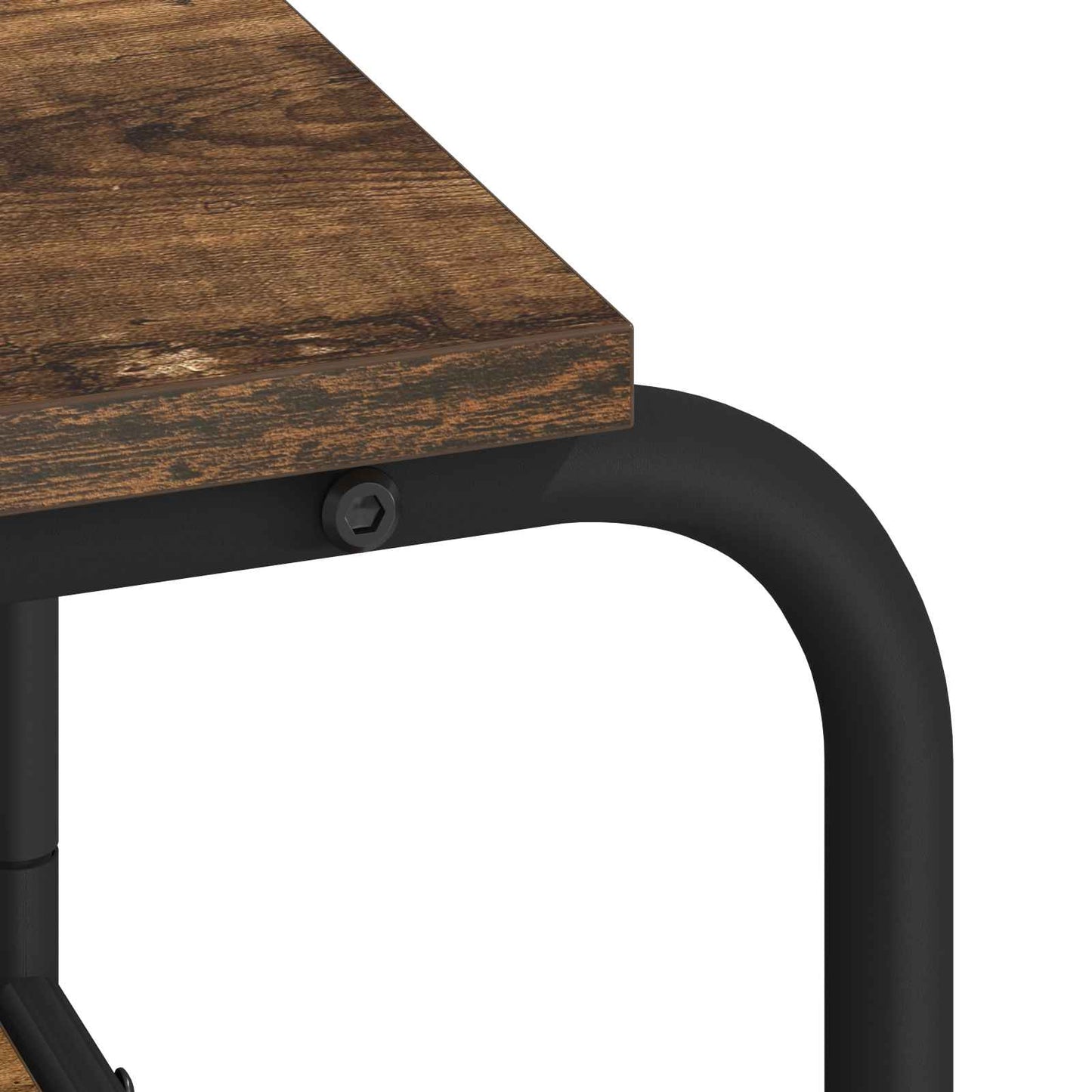 Skrivebord med opbevaring Røget eg 113,5 x 52 x 75,5 cm