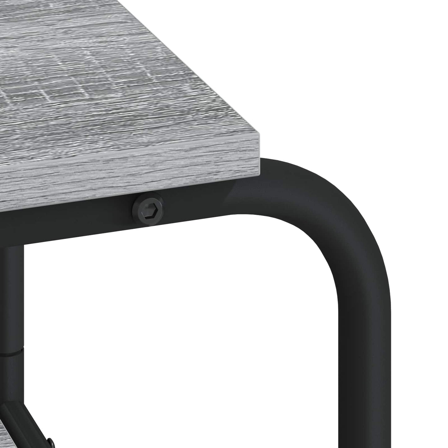 Skrivebord med opbevaring Grå Sonoma 113,5 x 52 x 75,5 cm