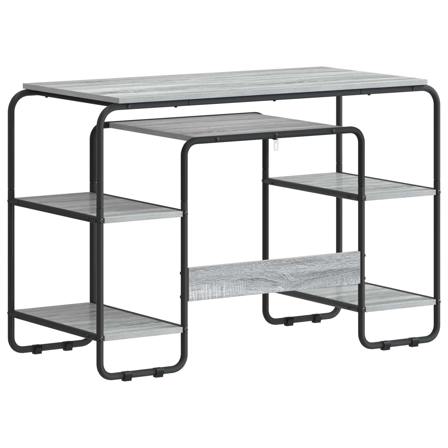 Skrivebord med opbevaring Grå Sonoma 113,5 x 52 x 75,5 cm