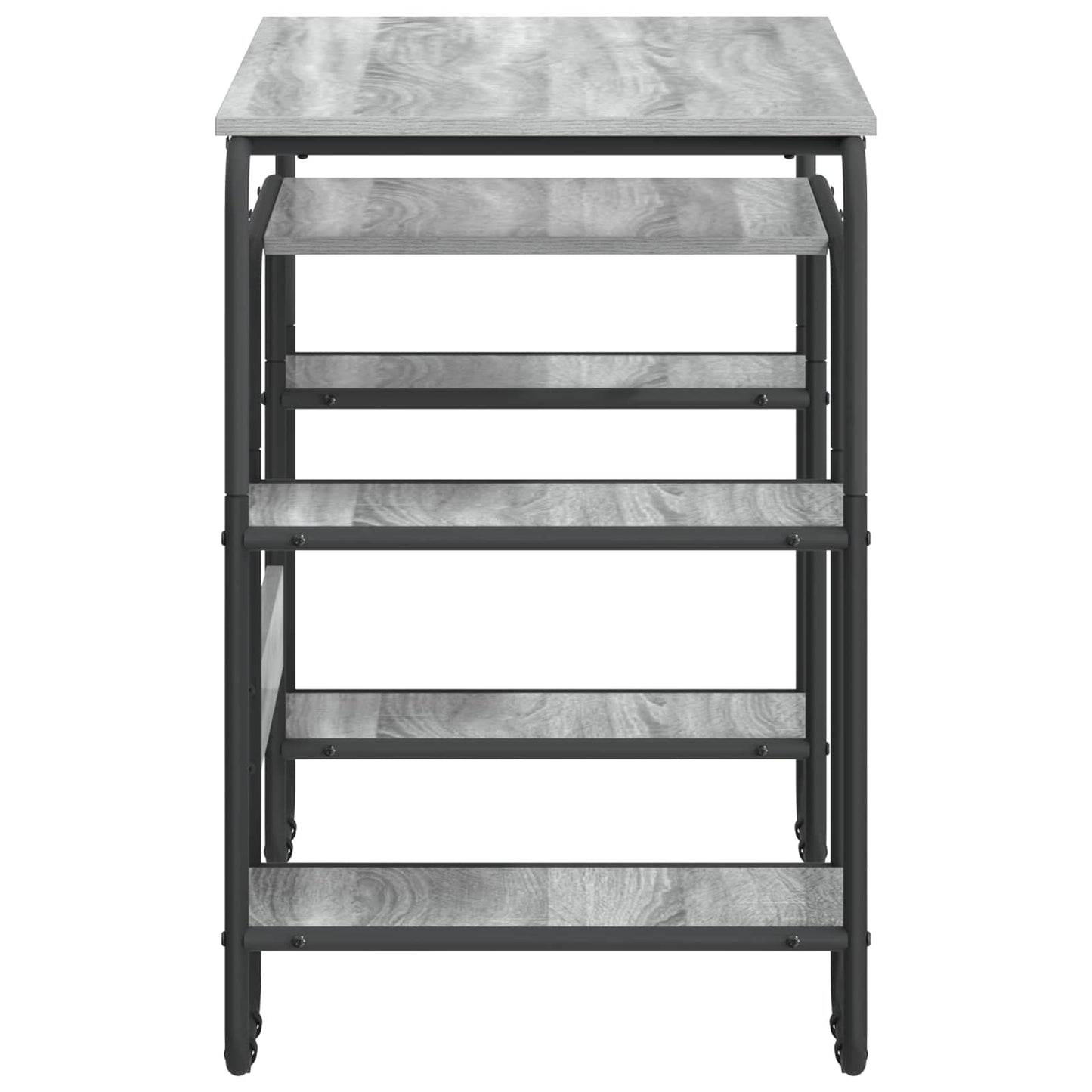 Skrivebord med opbevaring Grå Sonoma 113,5 x 52 x 75,5 cm