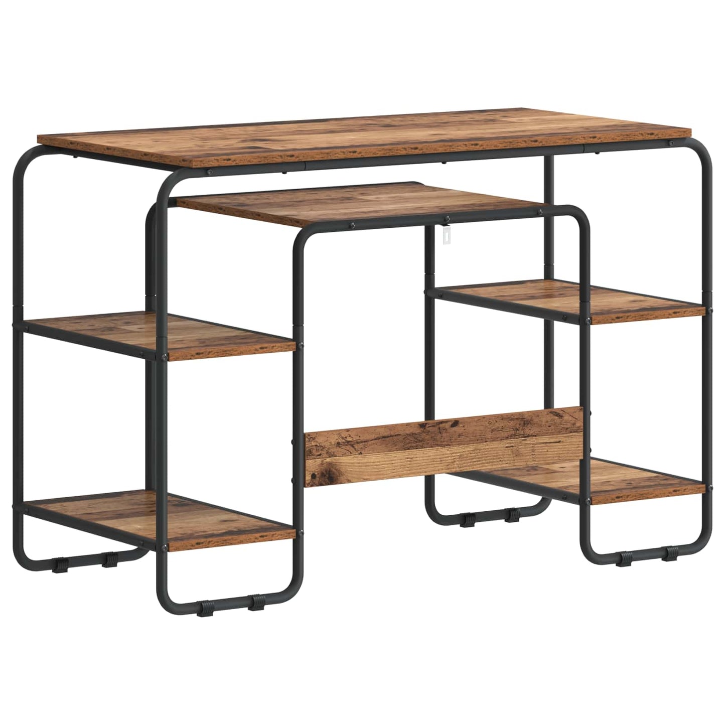 Skrivebord med opbevaring Egetræ 113,5 x 52 x 75,5 cm