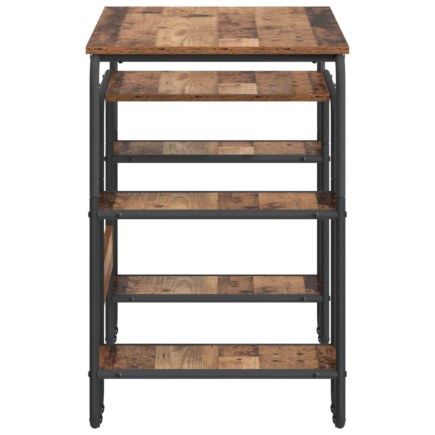 Skrivebord med opbevaring Egetræ 113,5 x 52 x 75,5 cm