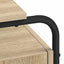 Skrivebord med opbevaring Sonoma-eg 120 x 50,5 x 75,5 cm