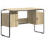 Skrivebord med opbevaring Sonoma-eg 120 x 50,5 x 75,5 cm