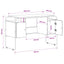 Skrivebord med opbevaring Sonoma-eg 120 x 50,5 x 75,5 cm