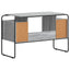 Skrivebord med opbevaring Grå Sonoma 120 x 50,5 x 75,5 cm