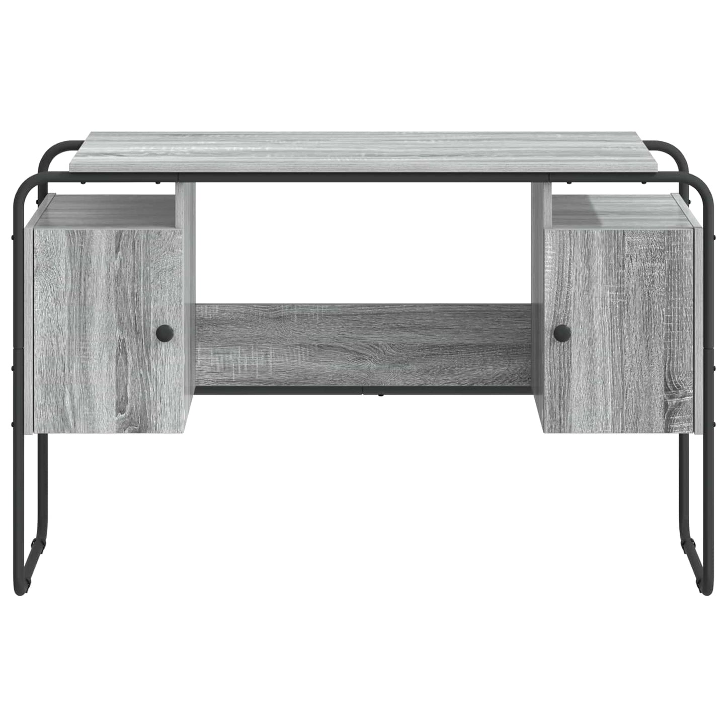 Skrivebord med opbevaring Grå Sonoma 120 x 50,5 x 75,5 cm
