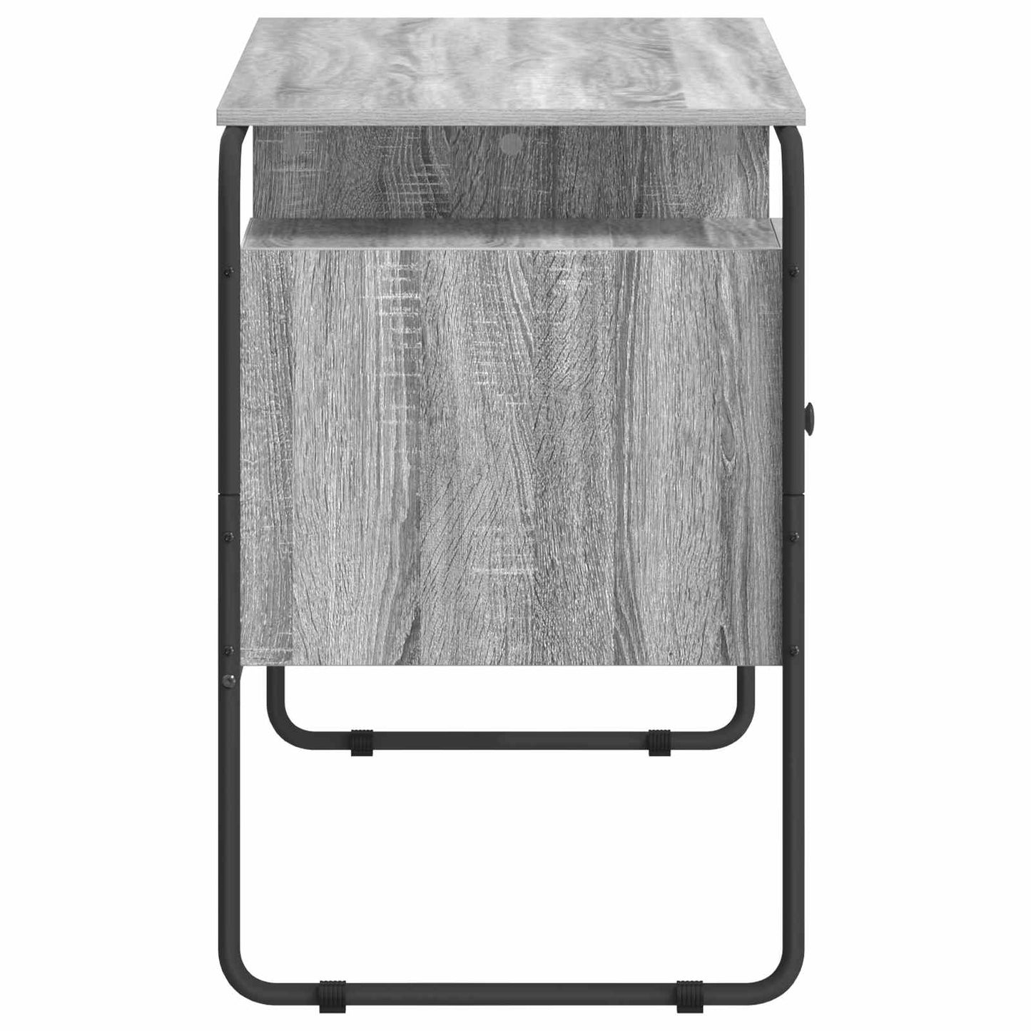 Skrivebord med opbevaring Grå Sonoma 120 x 50,5 x 75,5 cm