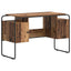 Skrivebord med opbevaring Egetræ 120 x 50,5 x 75,5 cm