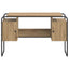 Skrivebord med opbevaring Artisan-eg 120 x 50,5 x 75,5 cm