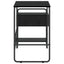 Skrivebord med opbevaring Sort eg 131,5 x 50 x 75,5 cm
