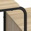 Skrivebord med opbevaring Sonoma-eg 131,5 x 50 x 75,5 cm
