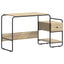 Skrivebord med opbevaring Sonoma-eg 131,5 x 50 x 75,5 cm