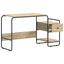 Skrivebord med opbevaring Sonoma-eg 131,5 x 50 x 75,5 cm