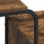 Skrivebord med opbevaring Røget eg 131,5 x 50 x 75,5 cm