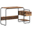 Skrivebord med opbevaring Egetræ 131,5 x 50 x 75,5 cm