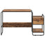 Skrivebord med opbevaring Egetræ 131,5 x 50 x 75,5 cm