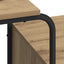 Skrivebord med opbevaring Artisan-eg 131,5 x 50 x 75,5 cm