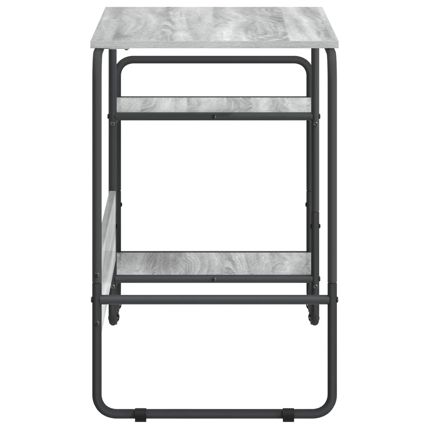Skrivebord med opbevaring Grå Sonoma 131,5 x 50 x 75,5 cm