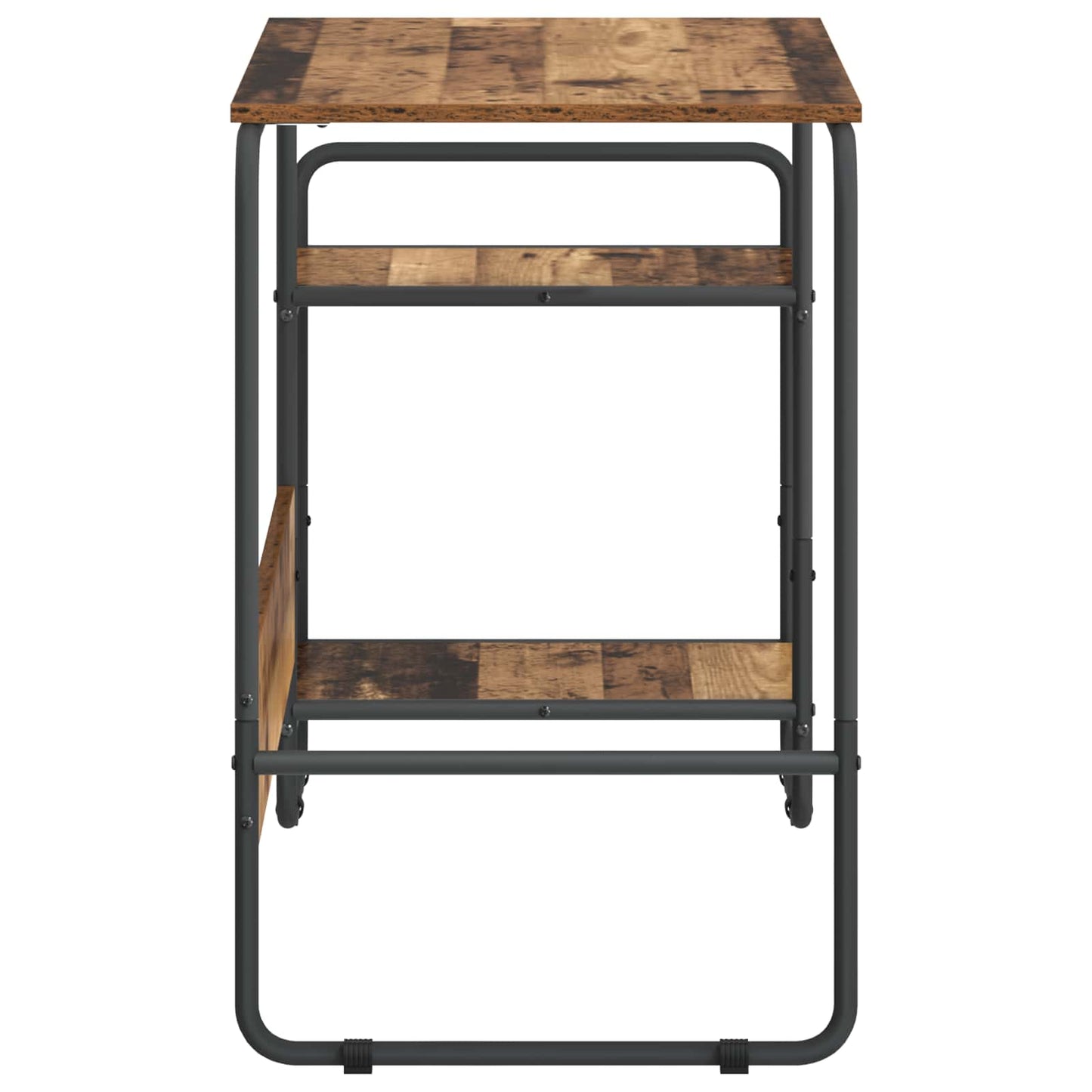 Skrivebord med opbevaring Egetræ 131,5 x 50 x 75,5 cm