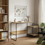 Skrivebord med opbevaring Artisan-eg 131,5 x 50 x 75,5 cm