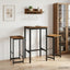 Barbænk 2 stk. Gammelt træ 40 x 32 x 74 cm Konstrueret træ