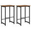 Barbænk 2 stk. Gammelt træ 40 x 32 x 74 cm Konstrueret træ