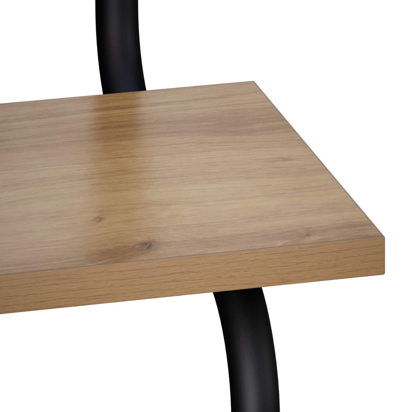 Væghylde med 2 niveauer Artisan-eg 80 x 24,5 x 61 cm