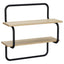 Væghylde med 2 niveauer Sonoma-eg 60 x 24,5 x 61 cm