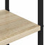 Knagerække med sko bænk Sonoma-eg 120,5 x 34 x 190 cm