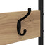 Knagerække med sko bænk Artisan-eg 120,5 x 34 x 190 cm