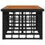 Havemøbel Bord Sort og naturlig 100 x 55 x 37 cm
